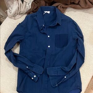 Frame mens denim button up